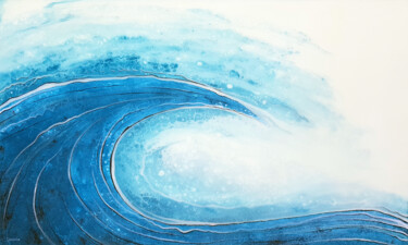 Malerei mit dem Titel "Entre Terre & Mer -…" von Geordie, Original-Kunstwerk, Acryl
