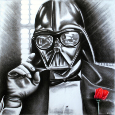 Drawing titled "Dark Vador - L'Homm…" by Geordie, Original Artwork, Charcoal