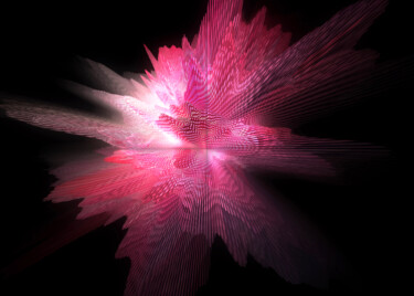 Arts numériques intitulée "Paradoxe - Rose" par Geordie, Œuvre d'art originale, Peinture numérique