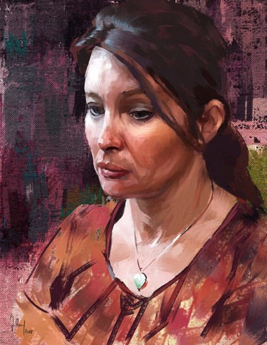 Digital Arts titled "Meagan" by Georg Ireland, Original Artwork, Digital Painting