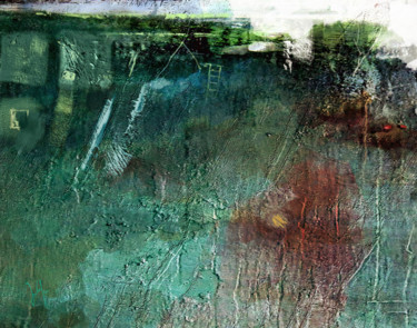 Digitale Kunst mit dem Titel "landmarks green and…" von Georg Ireland, Original-Kunstwerk, Digitale Malerei
