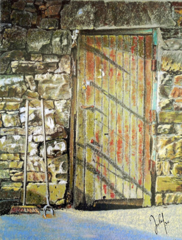 Digitale Kunst mit dem Titel "back door" von Georg Ireland, Original-Kunstwerk, Digitale Malerei