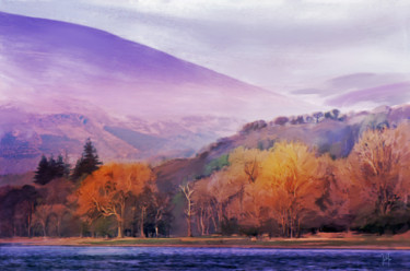 Digital Arts titled "Lake District" by Georg Ireland, Original Artwork, Digital Painting