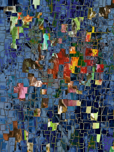 Digitale Kunst mit dem Titel "Fragmente 3" von Georg Ireland, Original-Kunstwerk, Digitale Malerei