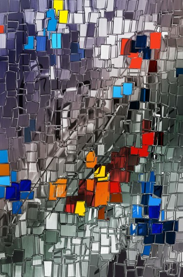 Digitale Kunst mit dem Titel "Fragmente 4" von Georg Ireland, Original-Kunstwerk, Digitale Malerei