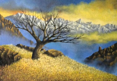 Картина под названием "Долина Ангелов" - Георг Сканда, Подлинное произведение искусства, Масло