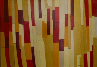 Peinture intitulée "Chant d'Automne" par George Duras, Œuvre d'art originale, Huile Monté sur Châssis en bois