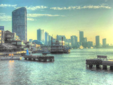 Fotografie mit dem Titel "shanghi-harbor.jpg" von George Grund, Original-Kunstwerk