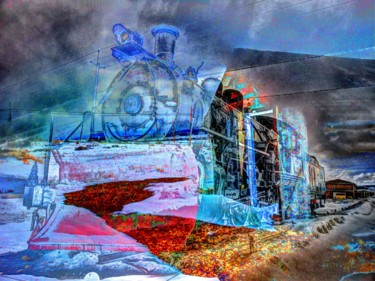 Fotografia intitolato "Ghost train shotgun…" da George Grund, Opera d'arte originale