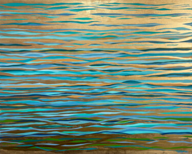 Painting titled "Island Waters - 152…" by George Hall, Original Artwork, Acrylic