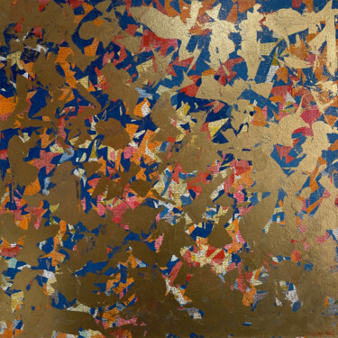 Pittura intitolato "Golden Balance - 10…" da George Hall, Opera d'arte originale, Inchiostro Montato su Telaio per barella i…