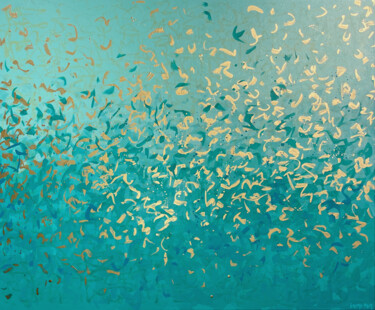 Peinture intitulée "Turquoise Bay - 122…" par George Hall, Œuvre d'art originale, Encre