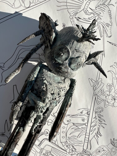 Скульптура под названием "Doodle" - George Sculpteur, Подлинное произведение искусства, Бронза