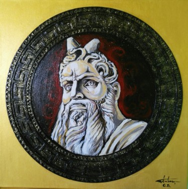 Картина под названием "The Moses of Michel…" - George Balmus, Подлинное произведение искусства, Акрил