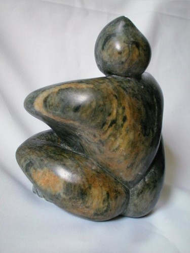 Sculpture intitulée "ZEN" par Brigitte George, Œuvre d'art originale, Pierre