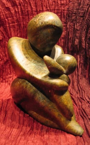 Sculpture intitulée "YOU" par Brigitte George, Œuvre d'art originale, Pierre