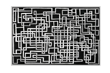 Digitale Kunst getiteld "MAZE LABYRINTH PATT…" door George Gkoumas, Origineel Kunstwerk, Digitaal Schilderwerk