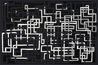 Digitale Kunst mit dem Titel "MAZE LABYRINTH PATT…" von George Gkoumas, Original-Kunstwerk, Digitale Fotografie