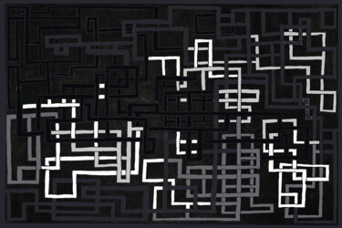 Цифровое искусство под названием "MAZE LABYRINTH PATT…" - George Gkoumas, Подлинное произведение искусства, Маркер