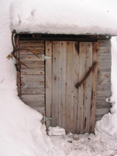 Photographie intitulée "Cabane 2 Finlande" par George Bacque, Œuvre d'art originale