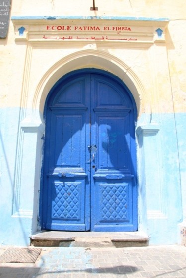 Photographie intitulée "Encore bleue Maroc" par George Bacque, Œuvre d'art originale