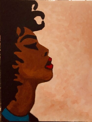 Painting titled "Afro" by Georges Bettan, Original Artwork, Acrylic