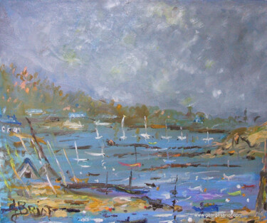 Картина под названием "Clair Obscur" - Georges Briot, Подлинное произведение искусства, Масло