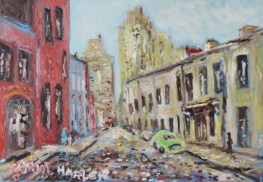 Картина под названием "Harlem-New York" - Georges Briot, Подлинное произведение искусства, Масло