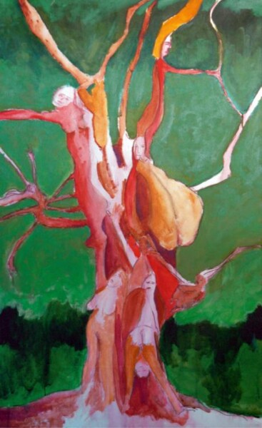 Painting titled "L'Arbre de la Vie" by Georges Duhamel, Original Artwork