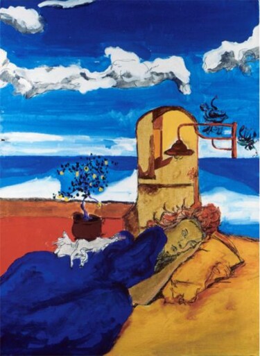 Painting titled "La Rêveuse" by Georges Duhamel, Original Artwork