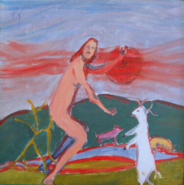 Painting titled "La dance primitive" by Georges Duhamel, Original Artwork
