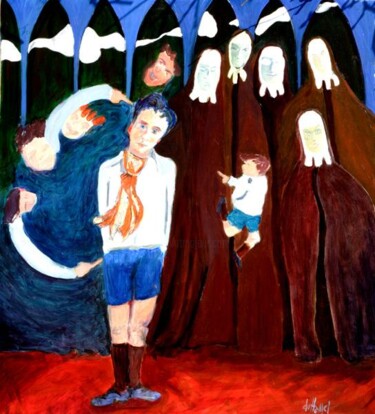 Peinture intitulée "Le pensionaire" par Georges Duhamel, Œuvre d'art originale