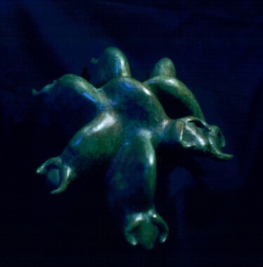 Sculpture intitulée "muskox group" par Georges Duhamel, Œuvre d'art originale