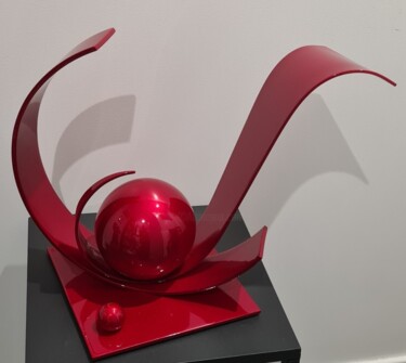 Скульптура под названием "NEPTUNE" - Georges Goupy, Подлинное произведение искусства, Нержавеющая сталь