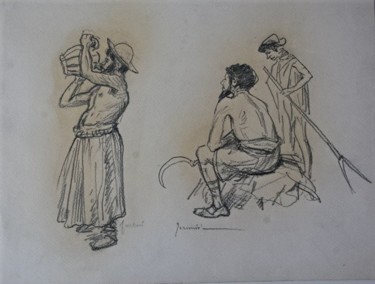 Tekening getiteld "P.G.Jeanniot.jpg" door Georges Jeanniot, Origineel Kunstwerk, Anders