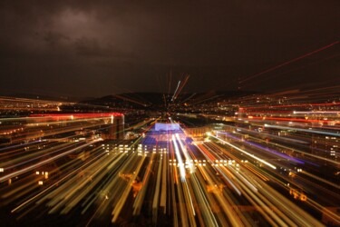 Fotografia zatytułowany „Strahlend” autorstwa Georges Recordon, Oryginalna praca, Light Painting