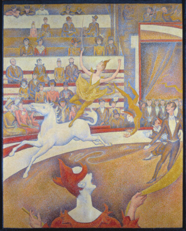 Pintura intitulada "Le cirque" por Georges Seurat, Obras de arte originais, Óleo