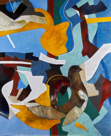Peinture intitulée "Volent les Saisons" par Georges Troubat, Œuvre d'art originale, Acrylique