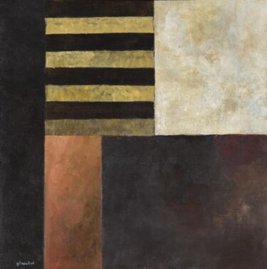 Peinture intitulée "Composition abstrai…" par Georges Troubat, Œuvre d'art originale, Huile