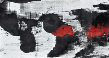 Картина под названием "Domino" - Georgy Seliverstov, Подлинное произведение искусства, Эмаль Установлен на Деревянная рама д…