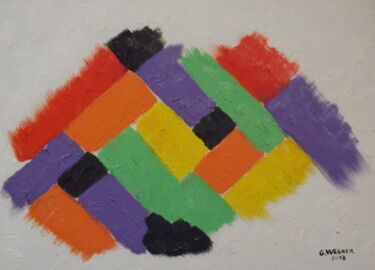Peinture intitulée "couleur" par Georges Wagner, Œuvre d'art originale, Acrylique