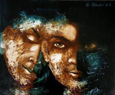 Peinture intitulée "Complicité" par Georges Rougy, Œuvre d'art originale, Huile