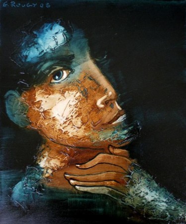 Peinture intitulée "Le profil" par Georges Rougy, Œuvre d'art originale, Huile