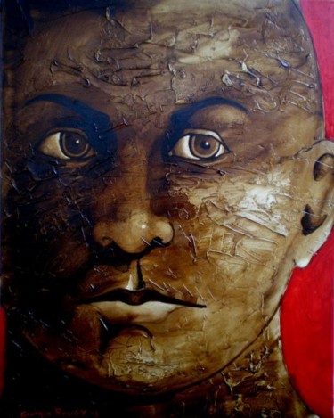 Peinture intitulée "Le philosophe" par Georges Rougy, Œuvre d'art originale, Huile