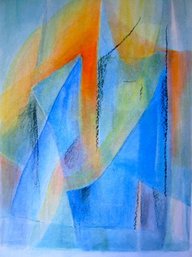 Malerei mit dem Titel "Blaue Stimmung" von Getagruia, Original-Kunstwerk