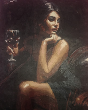 Painting titled "Lady’s" by Georgeta Lazar, Original Artwork, Acrylic