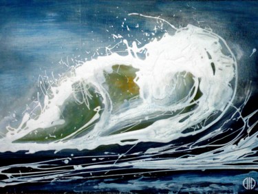 Pintura intitulada "Wave.jpg" por Georgi Draganov, Obras de arte originais, Óleo