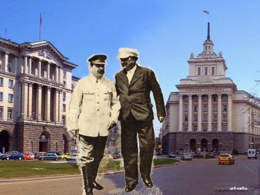 Digital Arts titled "Stalin's baroque in…" by Momchil Popov, Original Artwork