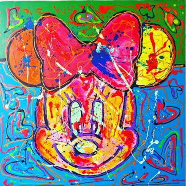 Malerei mit dem Titel "Mickey 2" von Georgi Todorov, Original-Kunstwerk, Acryl