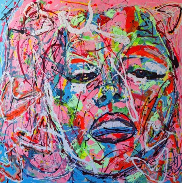 Peinture intitulée "Monroe" par Georgi Todorov, Œuvre d'art originale, Acrylique